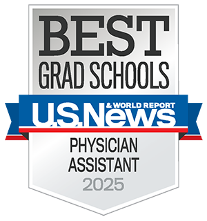 US News and World Reports Best in 2025 Physical Assistant Badge