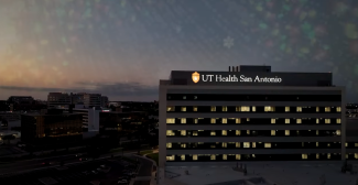 UT Health San Antonio Holiday banner